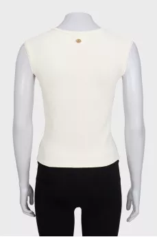 White T-shirt with patches