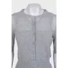 Gray cardigan with a T-shirt
