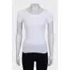 Slim-fitting T-shirt with brand logo