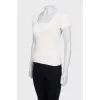 White knitted T-shirt