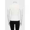 White knitted T-shirt