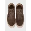 Men's brown suede boots