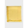 Yellow cashmere and silk scarf