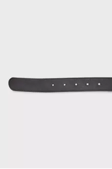 Brown leather belt GG Marmont