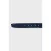 Men's Double-sided Leather Belt with Blue Buckle
