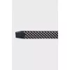 Men's combination belt with leather inserts