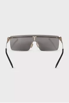Gold sunglasses with gray tint