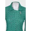 Lace jacket with zipper