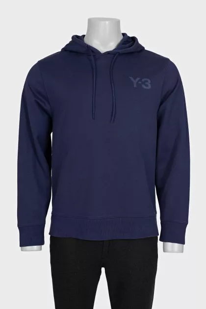 Men's purple sweatshirt with brand logo