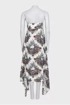 White sundress with Spartali print