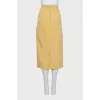 Straight skirt with pockets