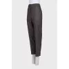 Shiny brown trousers