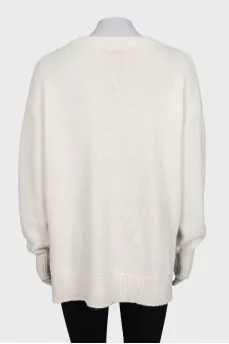 Джемпер oversize з круглим вирізом