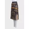 Printed pleated skirt