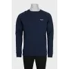 Men's straight-cut sweatshirt with logo