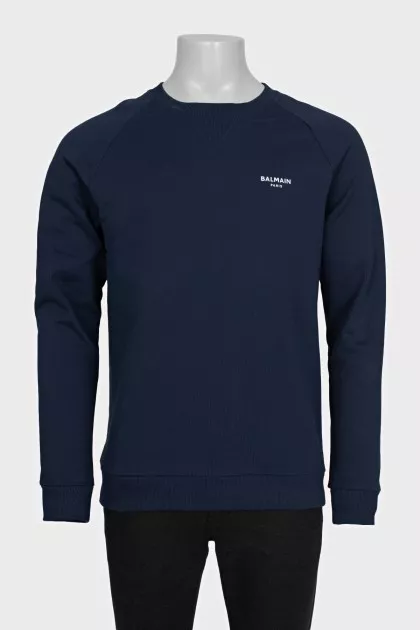 Men's straight-cut sweatshirt with logo