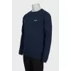 Men's straight-cut sweatshirt with logo