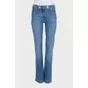 Blue mid-rise jeans