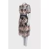 Dress with mesh and sequins