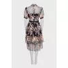 Dress with mesh and sequins
