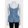 Fitted denim top