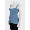 Fitted denim top