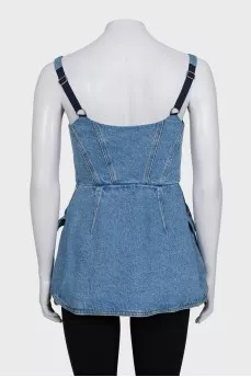 Fitted denim top