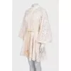 Fitted lace dress with buttons