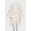 Fitted lace dress with buttons