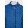 Lace jacket with buttons and zipper