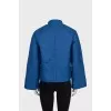Lace jacket with buttons and zipper