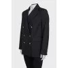 Black jacket with gold buttons
