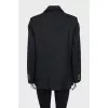 Black jacket with gold buttons