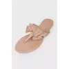 Vietnamese on a low sole with a bow