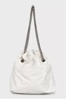 White Crush Bucket Bag