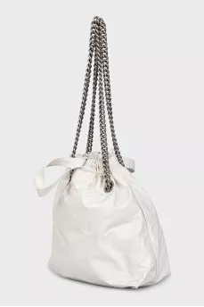 White Crush Bucket Bag