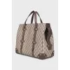 Canvas Travel Tote with Signature Print