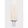 Rhiannon White Knit Skirt