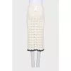 Rhiannon White Knit Skirt