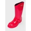 Rubber boots with a bow