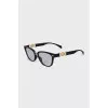 Black glasses with gradient lenses