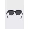 Rectangular sunglasses with signature print