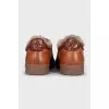 Men's insulated leather sneakers