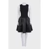 Black dress with a full skirt