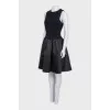 Black dress with a full skirt