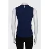 T-shirt with a silk insert in a floral print