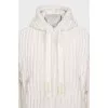 White double-sided zippered down jacket