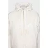 White double-sided zippered down jacket