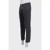 Чоловічі чорні джинси straight fit
