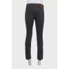 Чоловічі чорні джинси straight fit